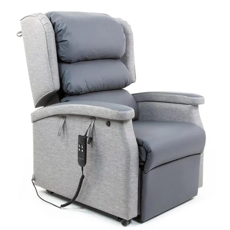 Pressure-relieving rise-and-recline healthcare chair